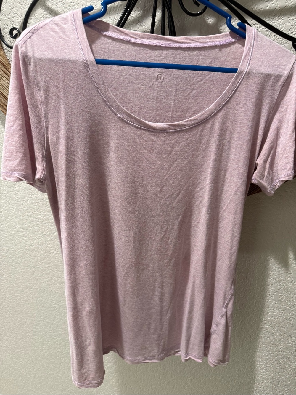 lululemon athletica Light Pink Short Sleeve Scoop Neck Tee
